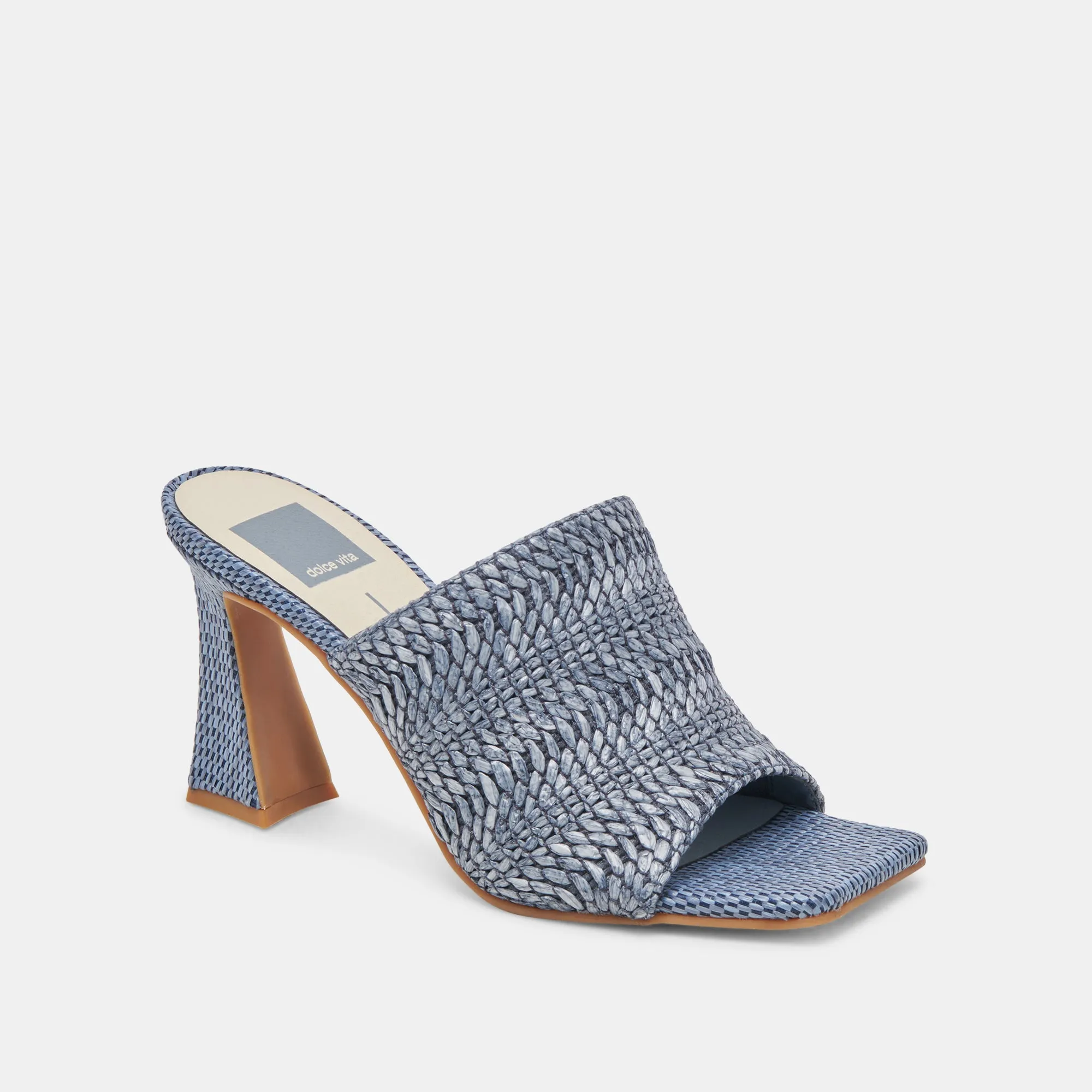 NOVIS HEELS BLUE WOVEN