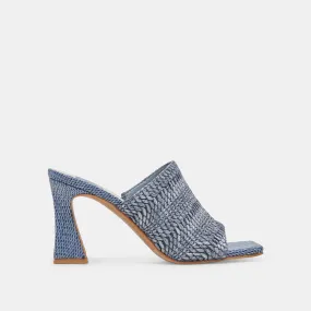 NOVIS HEELS BLUE WOVEN