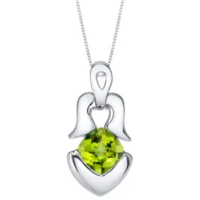 Peridot Sterling Silver Tumi Pendant