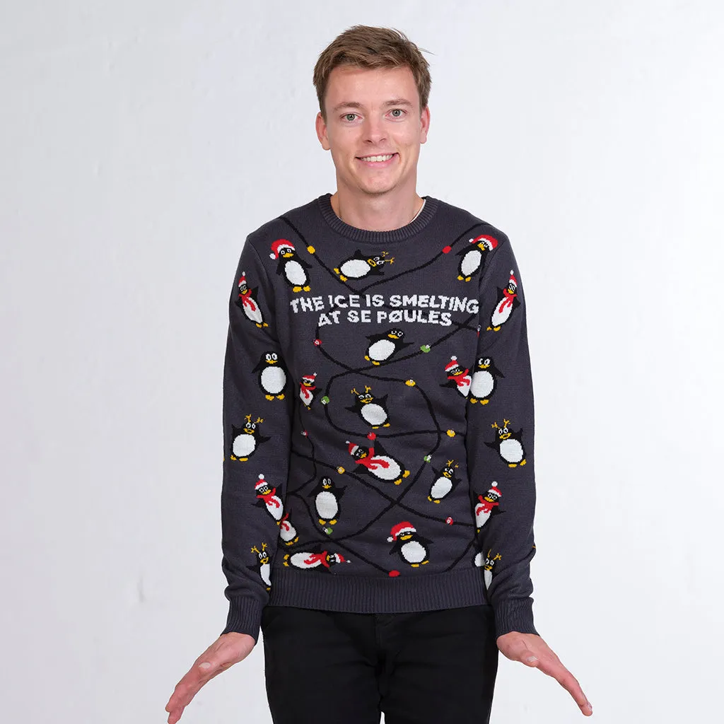 Pingvinernes Julesweater LED