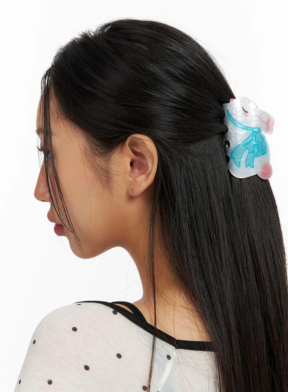 Rabbit Acrylic Hair Clip IF421