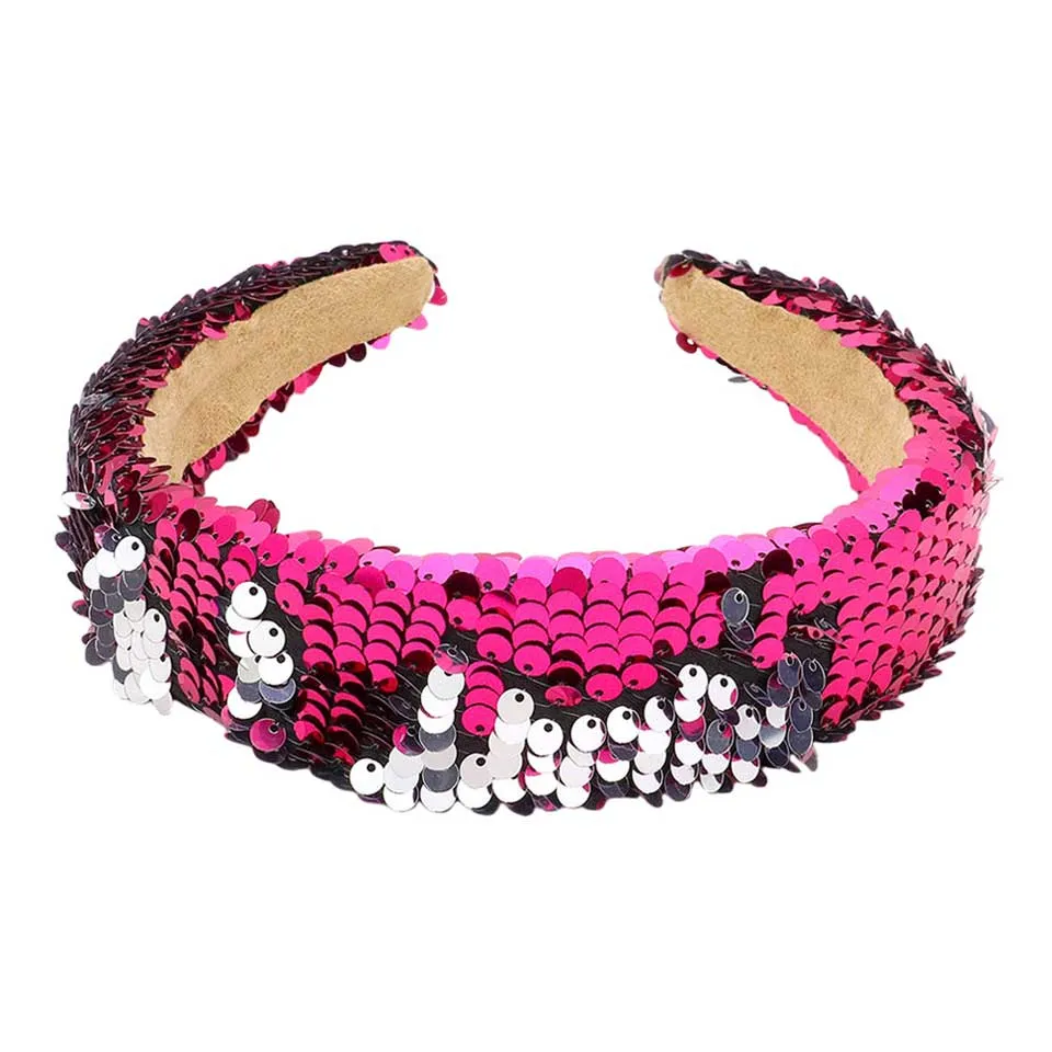 Reversible Sequin Headband