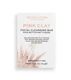 Revolution Skincare - Jabón facial sólido Pink Clay