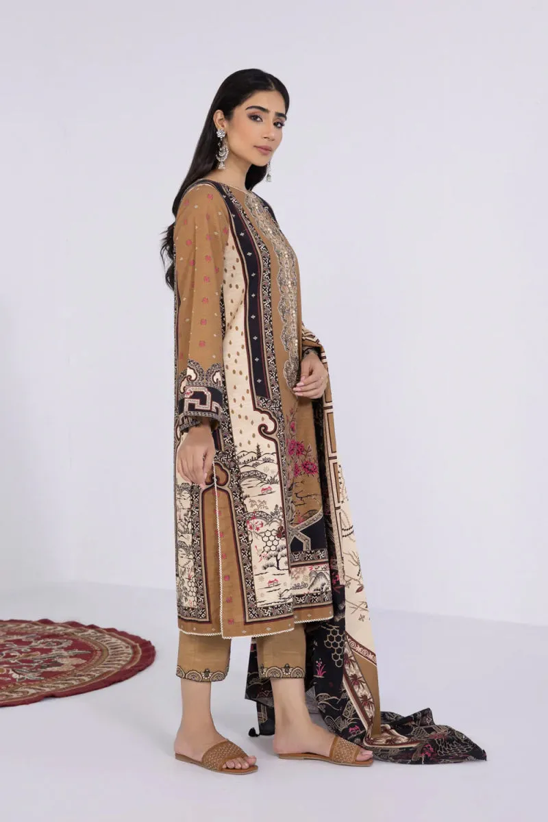 Sapphire Embroidered Khaddar 3 Piece Suit SAP105