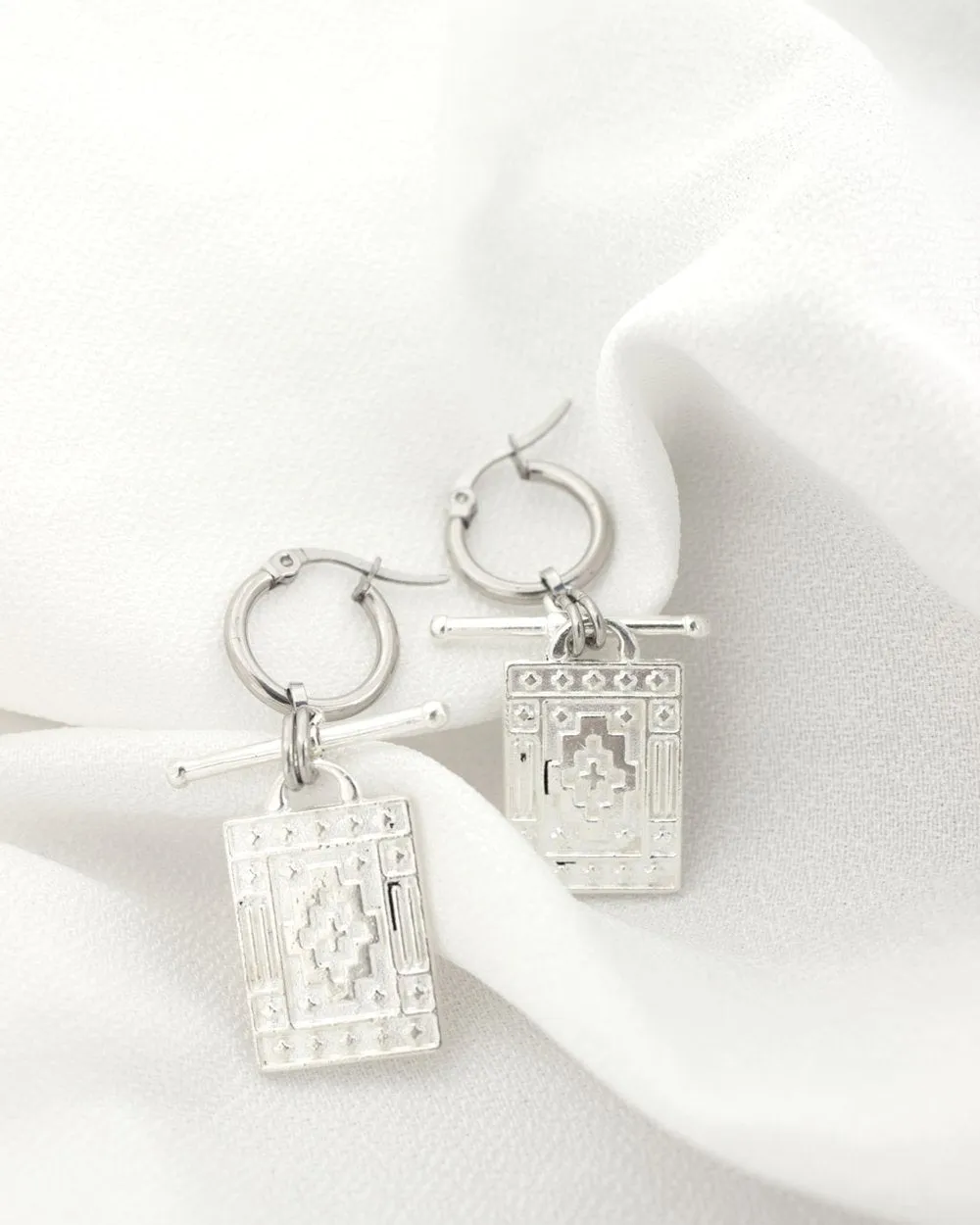 Silver Plated Navi Earrings