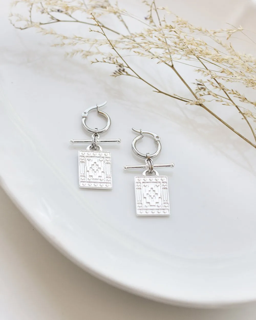 Silver Plated Navi Earrings