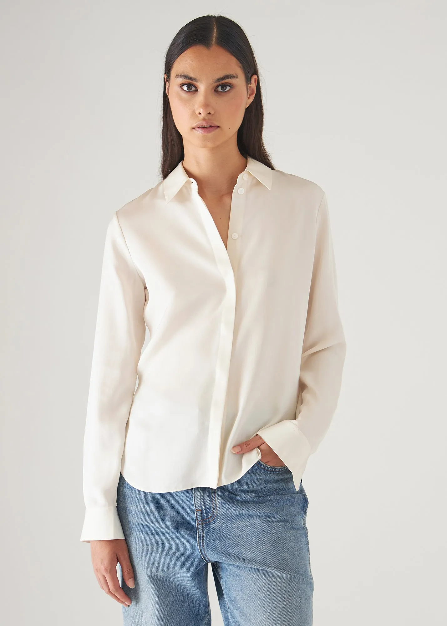 SLIM SILK SHIRT