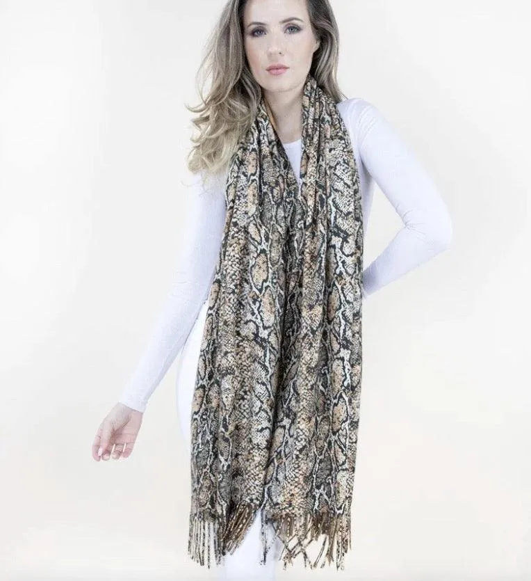 Snake Print Shawl