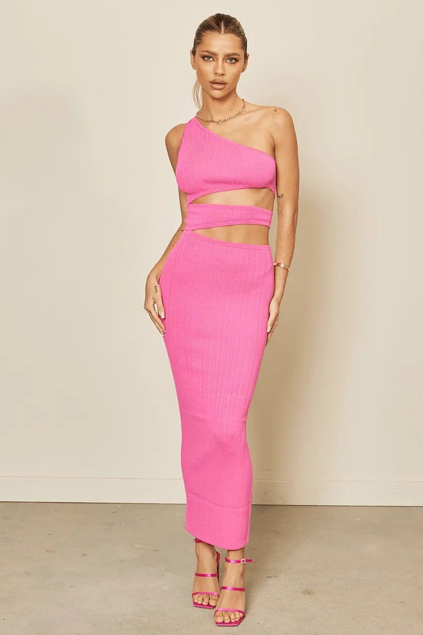 Soma Midi Dress - Pink