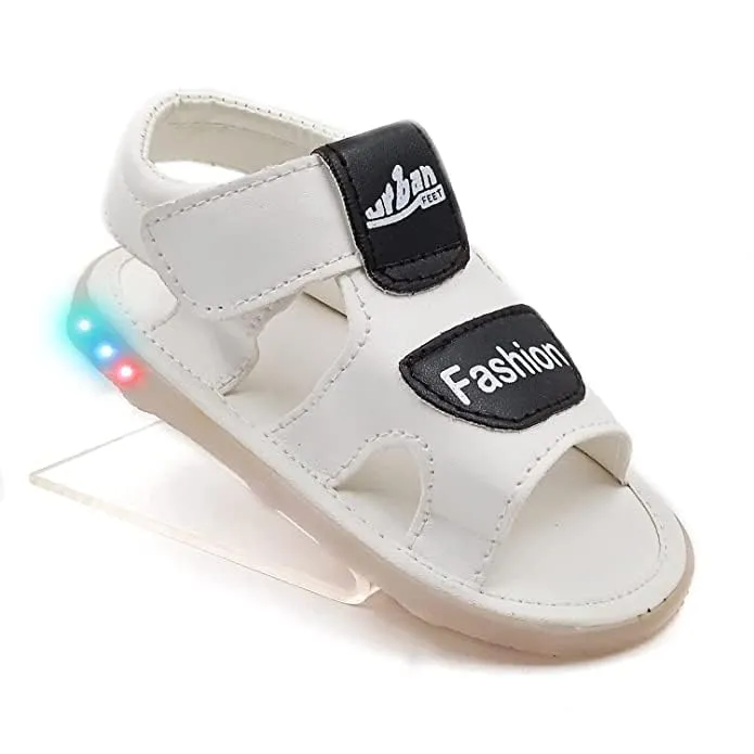 Stylish LED Light Floaters Sandals | Black & White