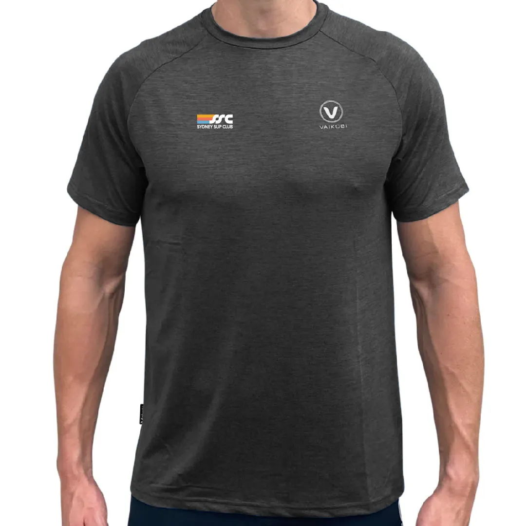 SYDNEY SUP CLUB - UV Performance S/S Tech Tee - Charcoal - CUSTOM