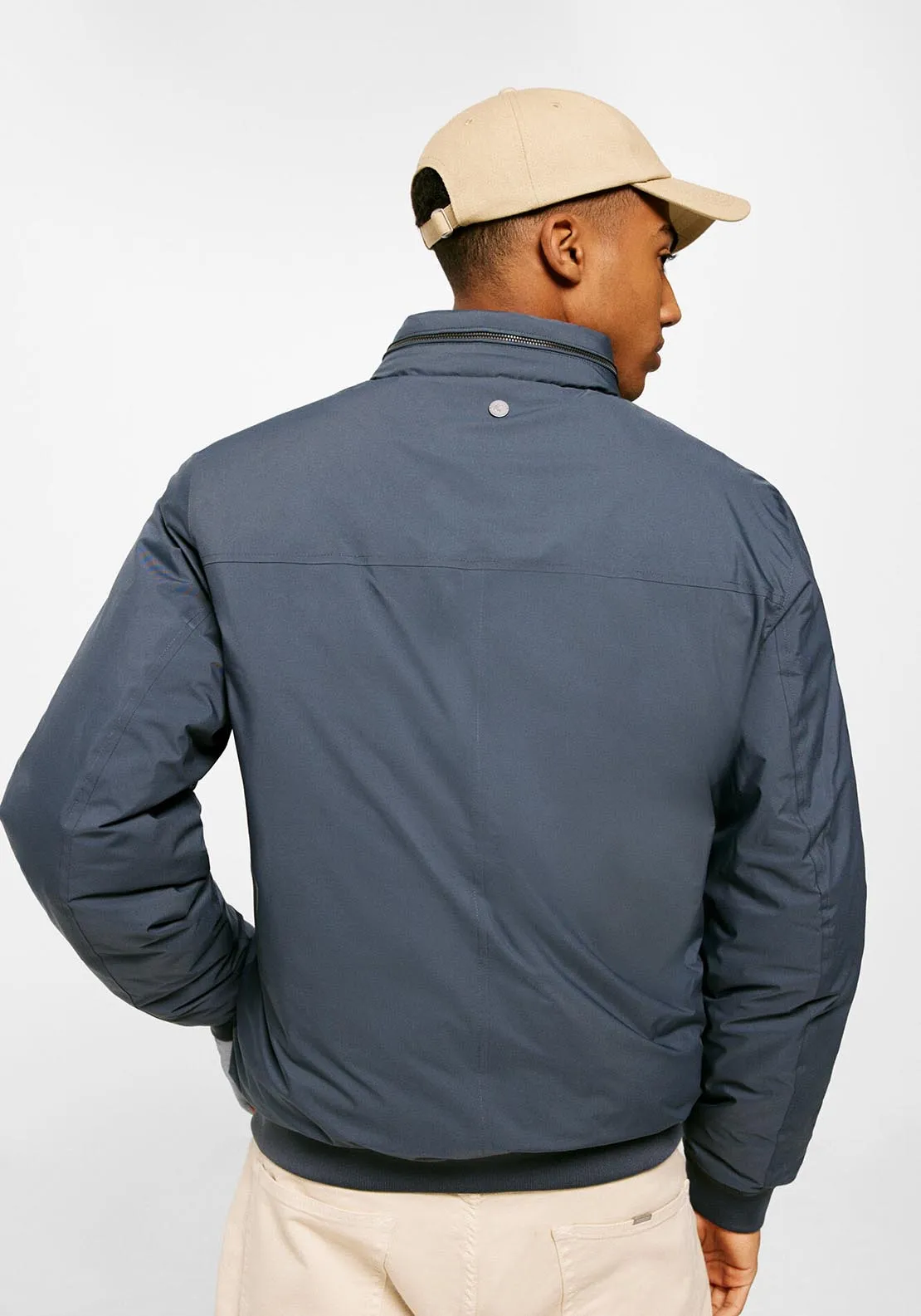 Technical quilted jacket - Blue