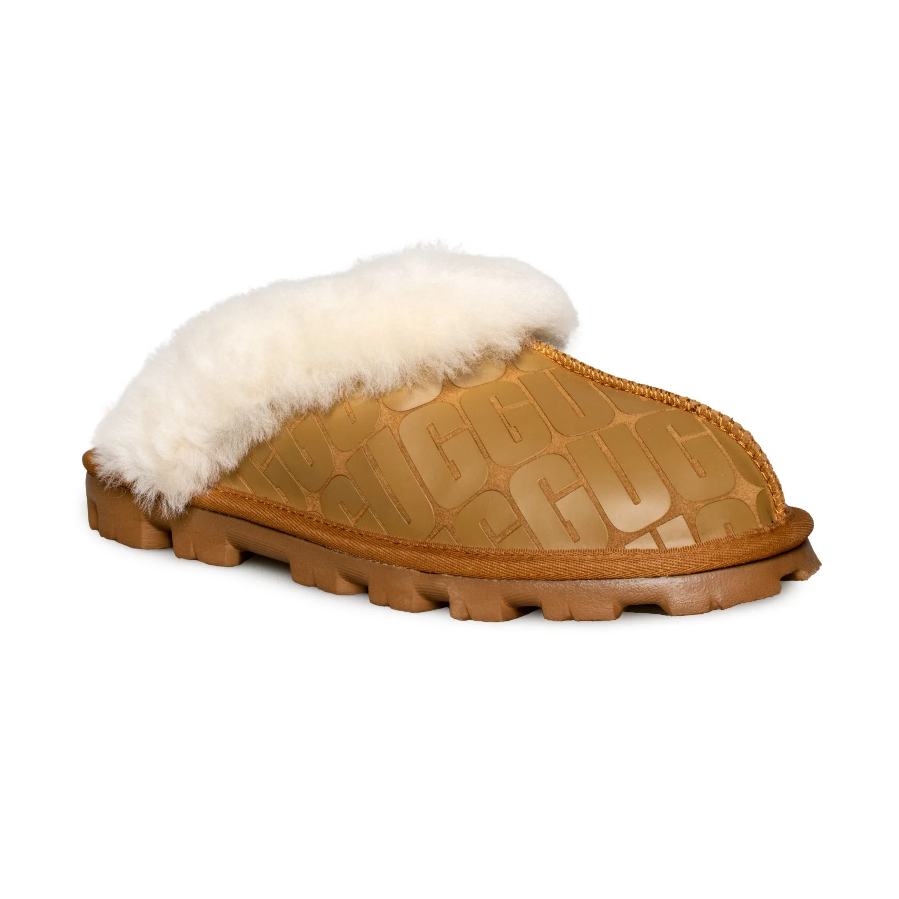 UGG Coquette UGG Logo Chestnut Slippers - Women's