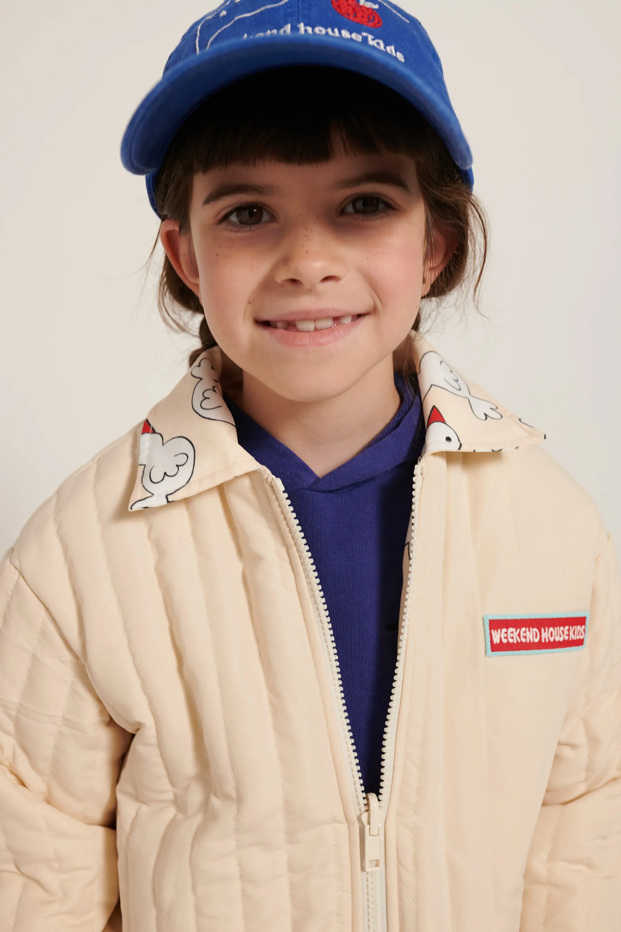 WEEKEND HOUSE KIDS Things I Like PIO PIO ALL OVER REVERSIBLE LIGHT PADDED JACKET