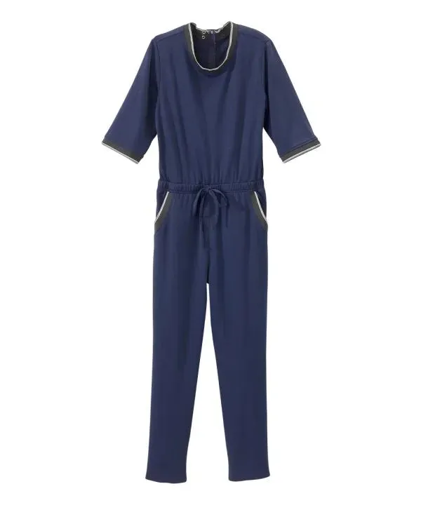 Women's Full Back Zipper Anti-Strip Jumpsuit